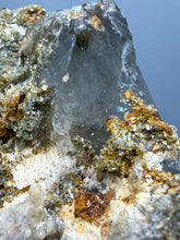 Load image into Gallery viewer, Spessartine Garnet on Smoky Quartz | Wushan Spessartine Mine, Tongbei, Yunxiao Co., Zhangzhou, Fujian, China
