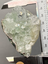 Load image into Gallery viewer, Light Mint Green “Disco Ball” Radial Apophyllite on Pink &amp; Green Heulandite — Deccan Traps, India

