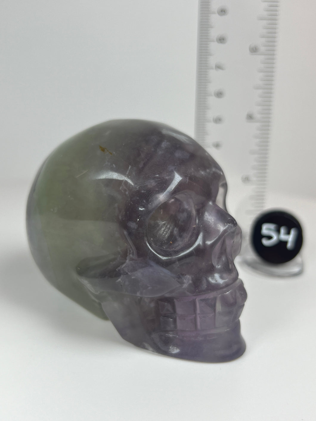 Fluorite • Rainbow Fluorite Skull