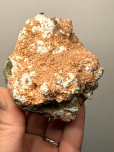 Load image into Gallery viewer, Peach Druzy Heulandite on Matrix – India | Rare Peach Crystal Mineral Specimen for Collectors &amp; Display
