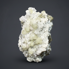 Load image into Gallery viewer, 3.1” New Find: Huanzala Mine Peru Sphalerite + Chalcopyrite + Apatite + Calcite + Quartz | Collector Display Specimen
