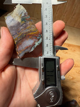Load image into Gallery viewer, PREMIUM DISPLAY or LAPIDARY SLAB • Moroccan “Dream Landscape Jagate” (Purple, Teal, Red, Green, Red, Yellow &amp; Orange Moss Plume Agate + Jasper) Stone • Double Sided • High Atlas Mountains • Unpolished
