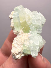 Load image into Gallery viewer, Luminous Mint Apophyllite with Glittering Druzy Sugar Quartz – India
