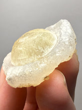 Load image into Gallery viewer, Rare Botryoidal Yellow Fluorite on Quartz Matrix  Collector Mineral Specimen – Maharashtra, India
