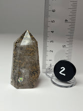 Load image into Gallery viewer, Dendrite Manganese Included Iron Oxide Quartz (Golden Healer) Obelisk Tower • RARE
