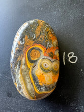 Load image into Gallery viewer, Bumblebee Jasper Agate Palm Stone from West Java, Indonesia • AAA High Grade
