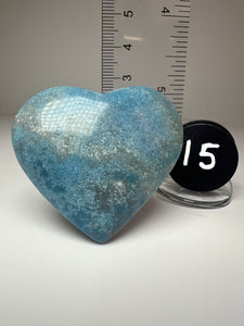 Blue Trolleite from Brazil • Heart