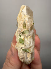 Load image into Gallery viewer, Pink Morganite, Mint Green Tourmaline, Purple Lepidolite in Quartz – Pegmatite Mineral Specimen from Pakistan
