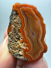 Load image into Gallery viewer, Polished Malawi Agate Half – High-Grade African Banded Agate Display Specimen
