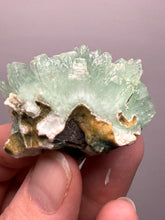 Load image into Gallery viewer, Luminous Mint Apophyllite with Glittering Druzy Sugar Quartz – India
