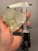 Load image into Gallery viewer, High-Grade Light Green Apophyllite on Pink Stilbite Zeolite | Indian Collector Mineral Specimen
