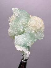 Load image into Gallery viewer, Luminous Mint Apophyllite with Glittering Druzy Sugar Quartz – India
