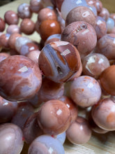 Load image into Gallery viewer, BRACELET Pink Agate - LG 10MM Beads
