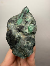 Load image into Gallery viewer, Emerald Variety Green Beryl on Matrix | Northern Bahia, Brazil | Collector Mineral Display Specimen
