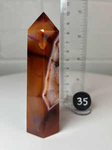 Carnelian (Red and Orange) Obelisk Tower