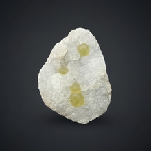 Load image into Gallery viewer, Rare Botryoidal Yellow Fluorite on Quartz Matrix  Collector Mineral Specimen – Maharashtra, India
