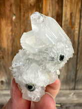 Load image into Gallery viewer, Clear Gem Apophyllite + Apophyllite Flower Stalactites • Maharashtra, India
