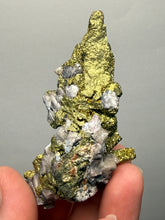 Load image into Gallery viewer, Chalcopyrite Botryoidal Stalactites on Calcite – Cabinet Specimen | Tongshankou Mine, Edong, Daye, Huangshi Prefecture, Hubei Province, China
