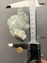 Load image into Gallery viewer, Gemmy Mine Green Radial Apophyllite on White Stilbite &amp; Apophyllite | Deccan Traps, Maharashtra, India
