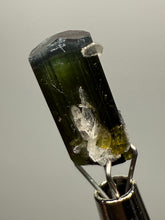 Load image into Gallery viewer, Blue Cap Dark Green Stak Nala Tourmaline with Cleavelandite – Haramosh Mountains, Pakistan | Thumbnail Specimen
