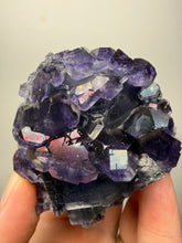 Load image into Gallery viewer, High-Grade “Tanzanite” Fluorite Cluster — Quan Zhou, Yongchun County, Fujian, China | Collector Mineral Specimen
