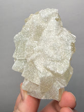 Load image into Gallery viewer, Rare Druzy Golden “Diamond” Calcite on Zeolite Matrix — Maharashtra, India | Collector Cabinet Specimen
