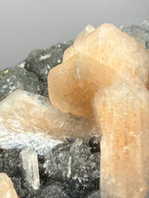 Load image into Gallery viewer, Pink Stilbite Druzy on Botryoidal Black Chalcedony | India | High-Grade Mineral Collector Specimen
