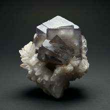 Load image into Gallery viewer, Isometric Fluorite &amp; Scalenohedral Calcite Specimen | Pakistan Mineral Collector Display Piece
