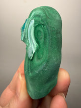 Load image into Gallery viewer, 2.6” Druzy Malachite &amp; Chrysocolla Stalactites — Botryoidal Cave Formation | DR Congo  | Collector Mineral Specimen
