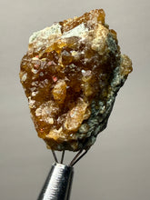 Load image into Gallery viewer, Hessonite Garnet Cluster on Matrix – Natural Collector Specimen from Pakistan | High-Grade Orange-Red Garnet Crystals
