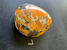 Load image into Gallery viewer, Bumblebee Jasper Agate Palm Stone from West Java, Indonesia • AAA High Grade
