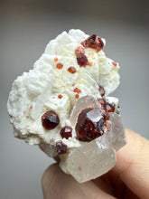 Load image into Gallery viewer, High-Grade Naturally Faceted Red Spessartine Garnet on Matrix — Skardu, Pakistan
