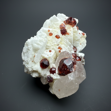 Load image into Gallery viewer, High-Grade Naturally Faceted Red Spessartine Garnet on Matrix — Skardu, Pakistan
