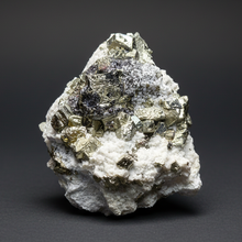 Load image into Gallery viewer, 3.8” New Find: Huanzala Mine Peru Sphalerite + Chalcopyrite + Apatite + Calcite + Quartz | Collector Display Specimen
