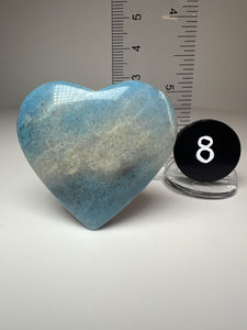 Blue Trolleite from Brazil • Heart