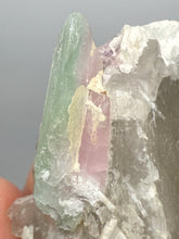 Load image into Gallery viewer, Pink Morganite, Mint Green Tourmaline, Purple Lepidolite in Shiny Quartz – Pegmatite Mineral Specimen from Pakistan
