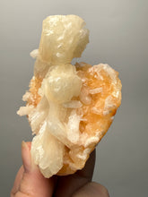 Load image into Gallery viewer, Orange Heulandite and Cream Stilbite Zeolite Cluster – India (Collector Mineral Specimen)

