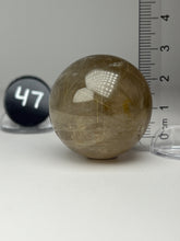 Load image into Gallery viewer, Golden Rutile Quartz (AKA Golden Angel Hair Quartz) Sphere
