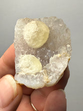 Load image into Gallery viewer, Rare Botryoidal Yellow Fluorite on Quartz Matrix  Collector Mineral Specimen – Maharashtra, India
