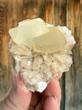 Load image into Gallery viewer, Scalenohedral Calcite + Pink Heulandite • Maharashtra, India
