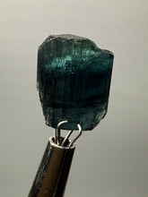 Load image into Gallery viewer, Raw Natural Blue Indicolite Tourmaline Gemstone – Mineral Thumbnail Specimen from Pakistan
