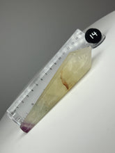 Load image into Gallery viewer, Dendrite Manganese and Iron Included Rainbow Fluorite Wand
