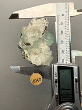 Load image into Gallery viewer, High-Grade Gemmy Green Apophyllite on White Stilbite  | Deccan Traps, Maharashtra, India
