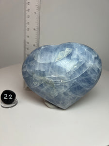 Blue Celestite Heart