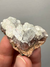 Load image into Gallery viewer, Lustrous Apophyllite over Red Heulandite (Zeolite Pocket) — Deccan Traps, Maharashtra, India
