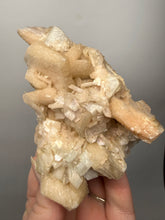 Load image into Gallery viewer, High-Grade Apophyllite on Pink Stilbite Zeolite | Indian Collector Mineral Specimen
