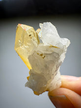 Load image into Gallery viewer, High Grade Golden Iron-Stained Himalayan Quartz Cluster | Rare Pakistan Mineral Specimen | Collector Display Crystal
