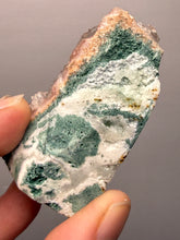 Load image into Gallery viewer, Pink Apophyllite on Red &amp; Green Heulandite – Deccan Traps, Maharashtra, India
