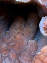 Load image into Gallery viewer, “Goblin Chalcedony” Pink &amp; Orange Druzy Botryoidal Stalactites — Tichka Massif, High Atlas, Morocco
