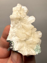 Load image into Gallery viewer, High-Grade Gemmy Green Apophyllite on White Stilbite &amp; Apophyllite | Deccan Traps, Maharashtra, India
